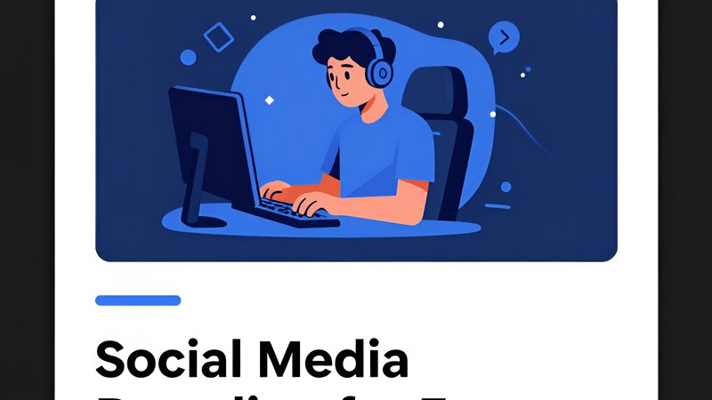 Современная иллюстрация к гайду по оформлению соцсетей для киберспортсменов от студии Максиллион Дизайн